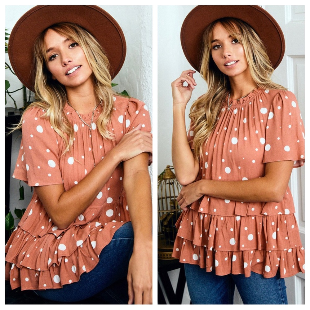 Boho chic tiered tunic top - Picture 3 of 6